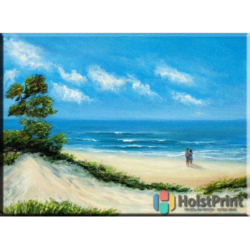 Картина Пляж, , 168.00 грн., MOO777082, , Морской пейзаж картины